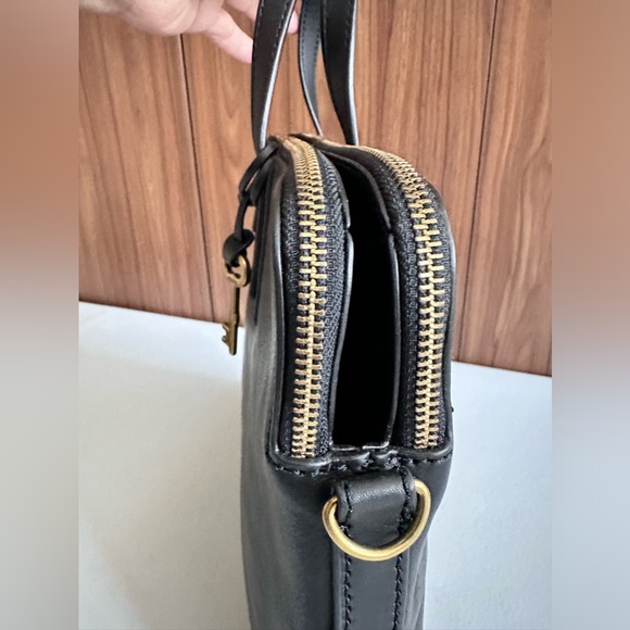 NWOT. Fossil Bridgitte Leather Laptop Bag - Picture 11 of 13